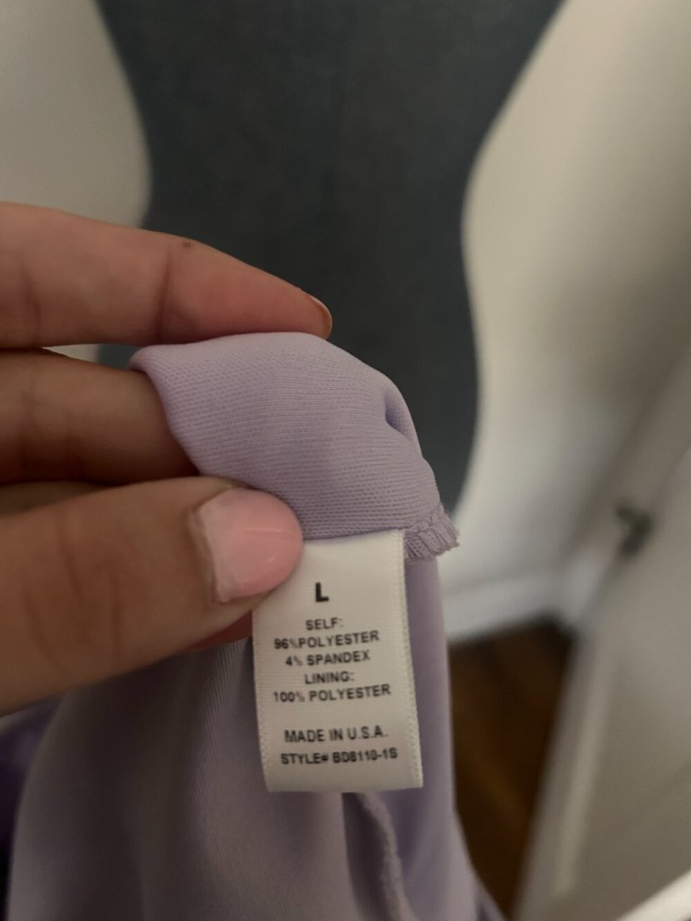 Lavender Ruched Cocktail Dress - Picture 3 of 4